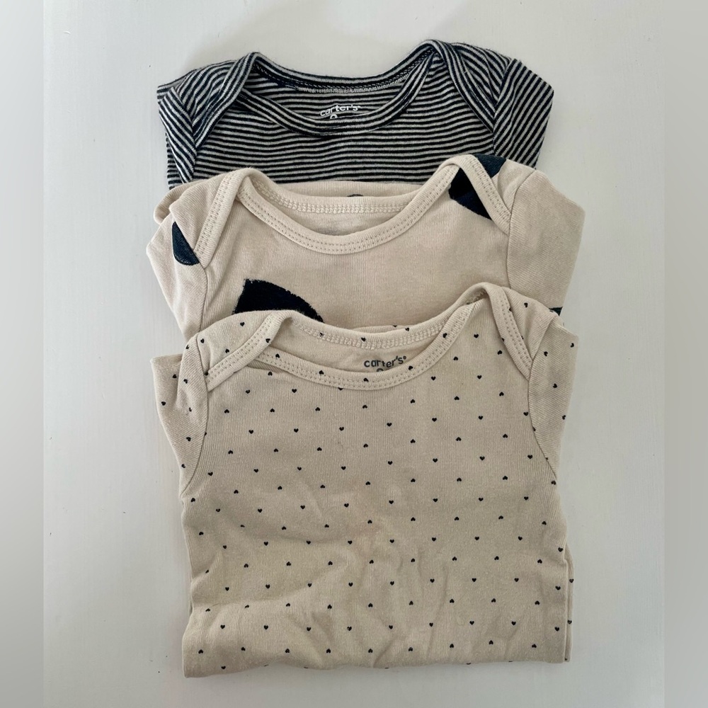 🖤Carter’s | 3-Pack Long Sleeve Bodysuits